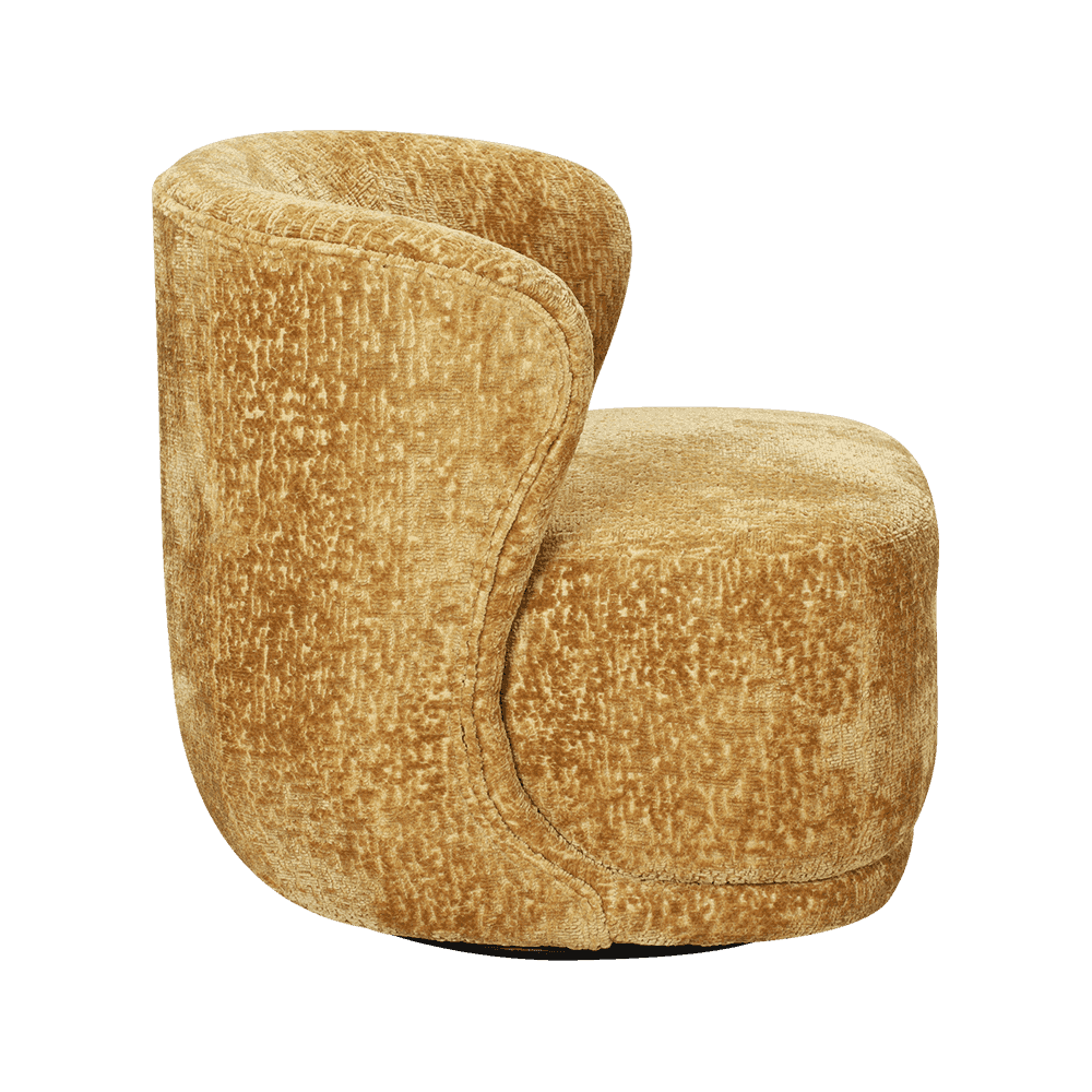 Sillón peludo totalmente tapizado