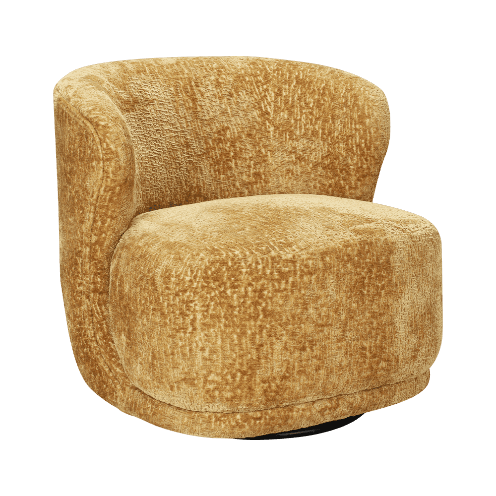 Sillón peludo totalmente tapizado