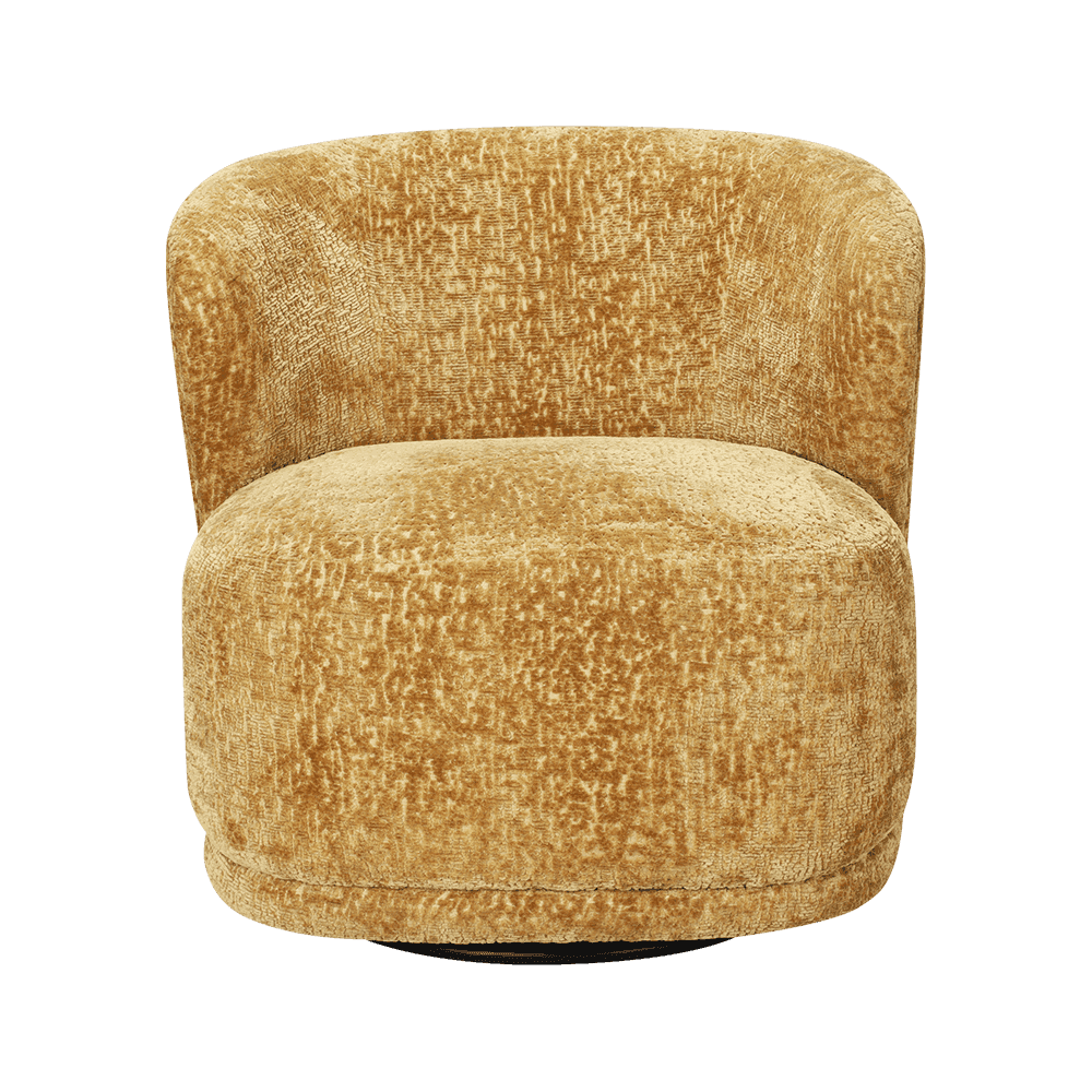 Sillón peludo totalmente tapizado