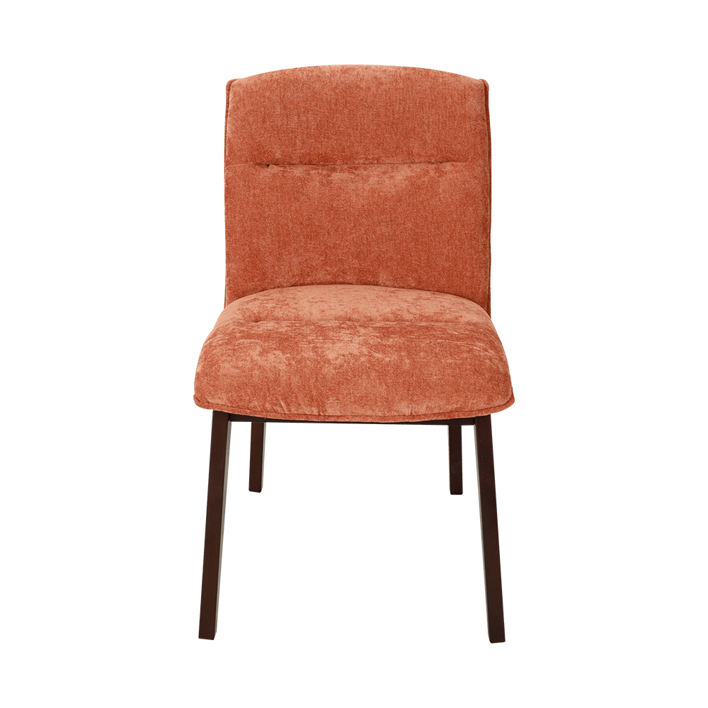 Silla de comedor de madera maciza tapizada