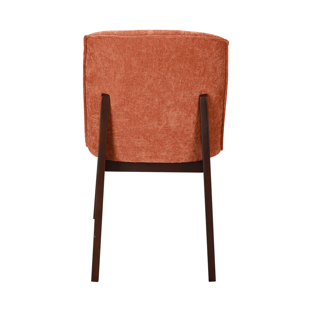 Silla de comedor de madera maciza tapizada