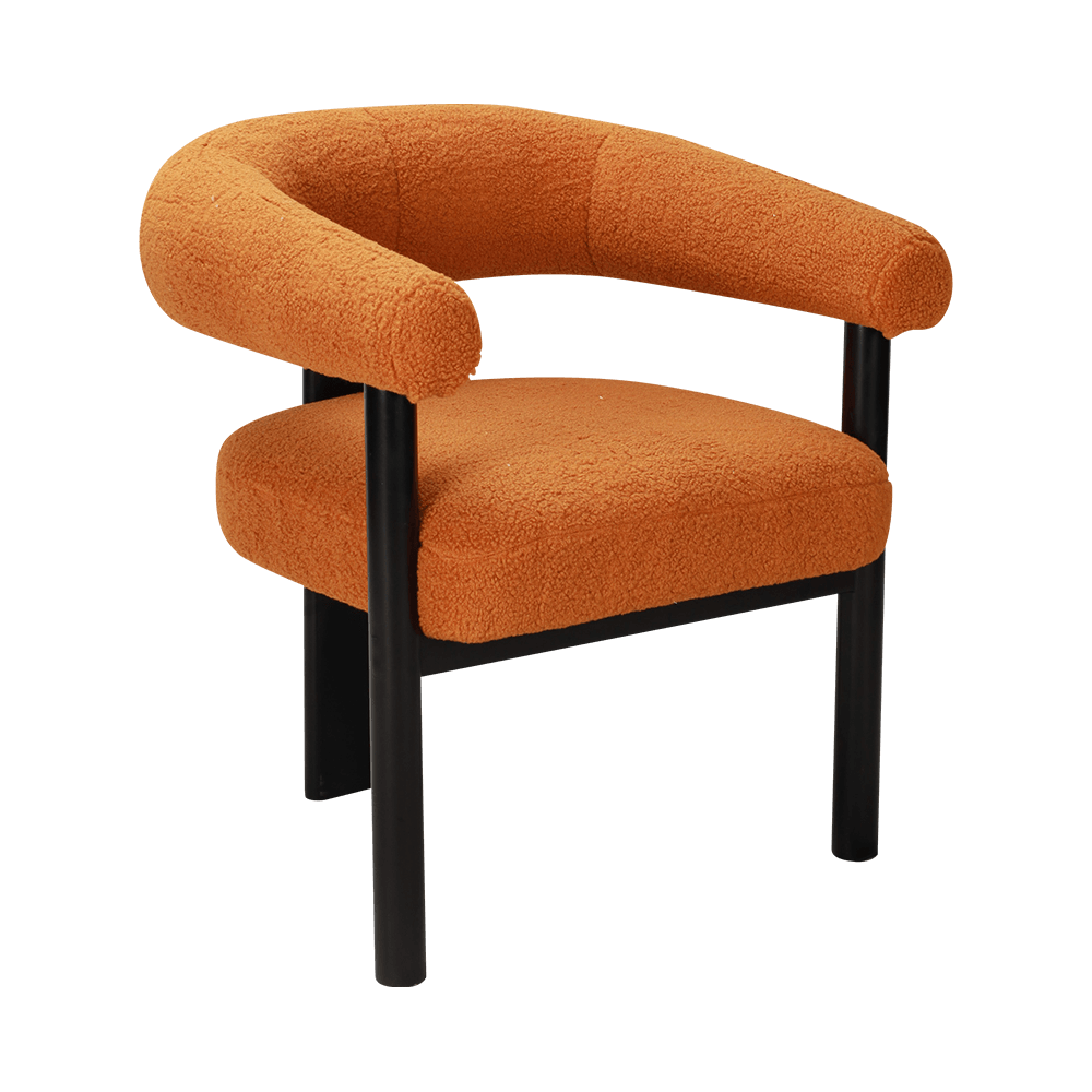 Silla de comedor de madera maciza de cojín de esponja