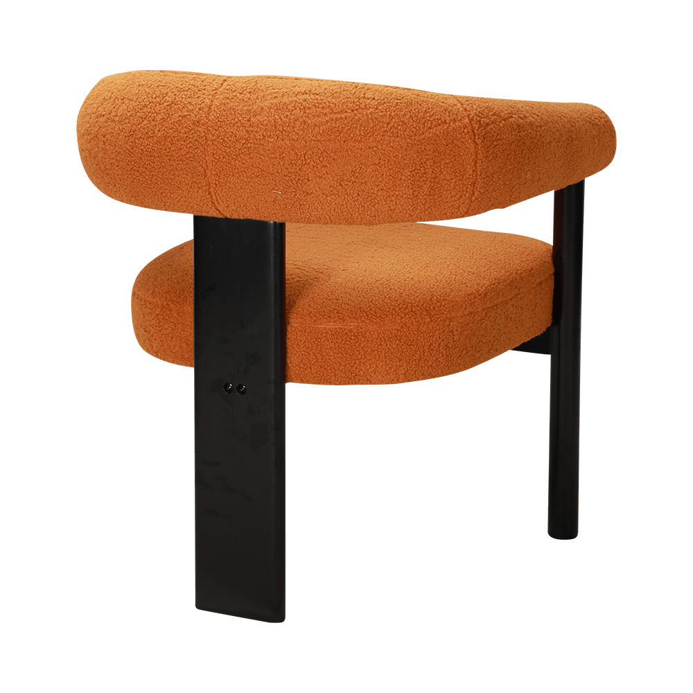 Silla de comedor de madera maciza de cojín de esponja
