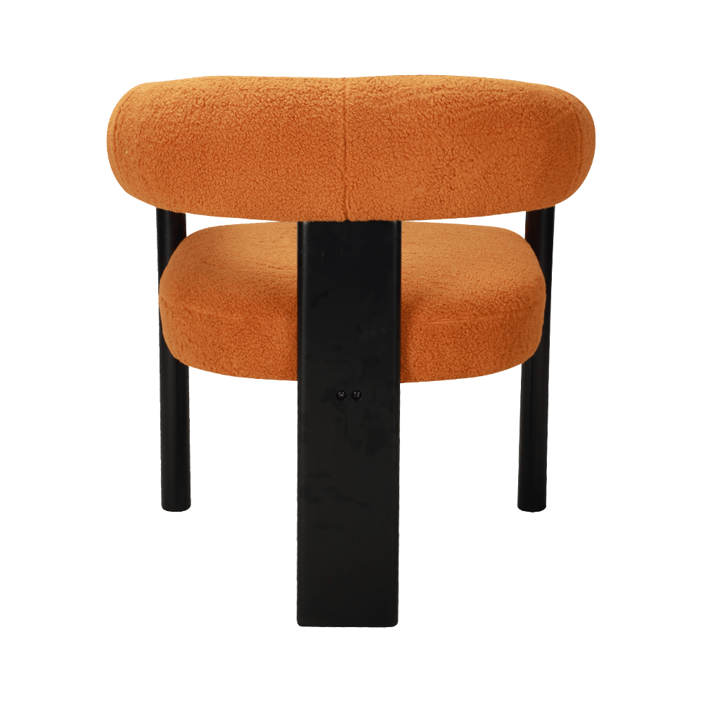 Silla de comedor de madera maciza de cojín de esponja