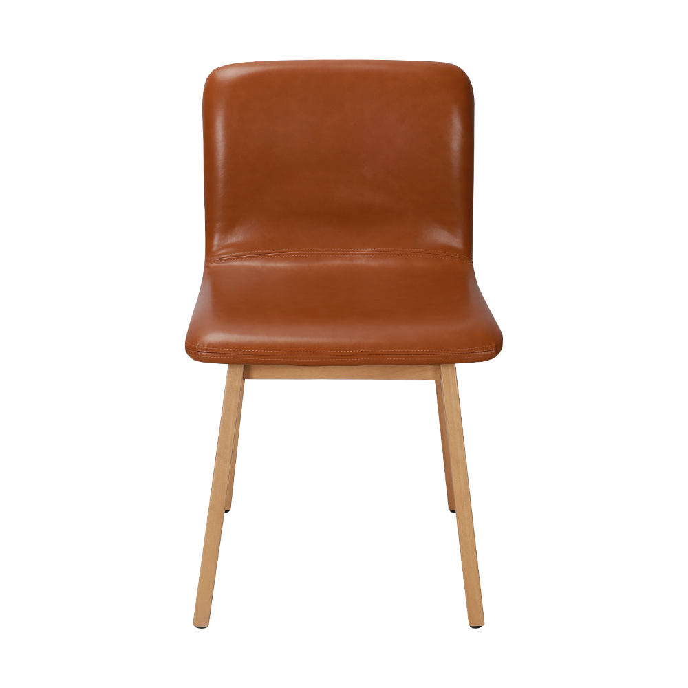 Silla de comedor de madera maciza bentwood marrón
