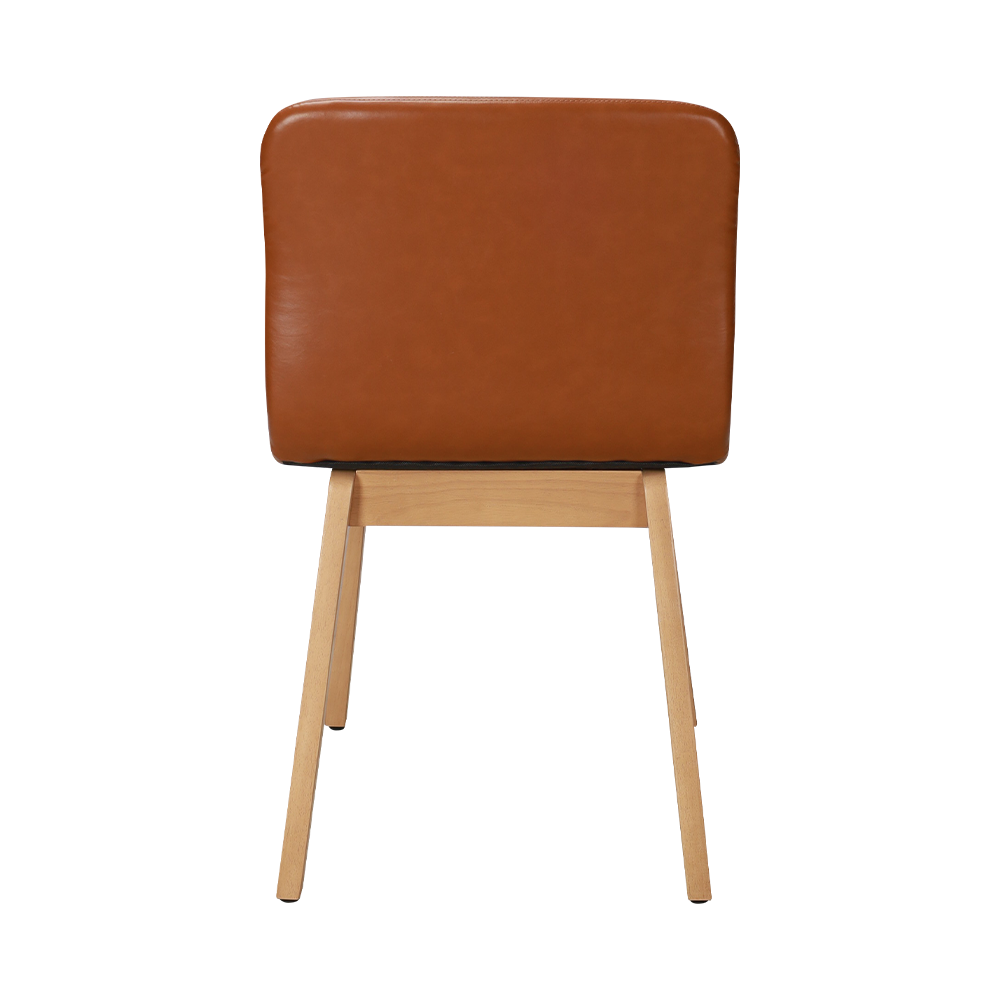 Silla de comedor de madera maciza bentwood marrón