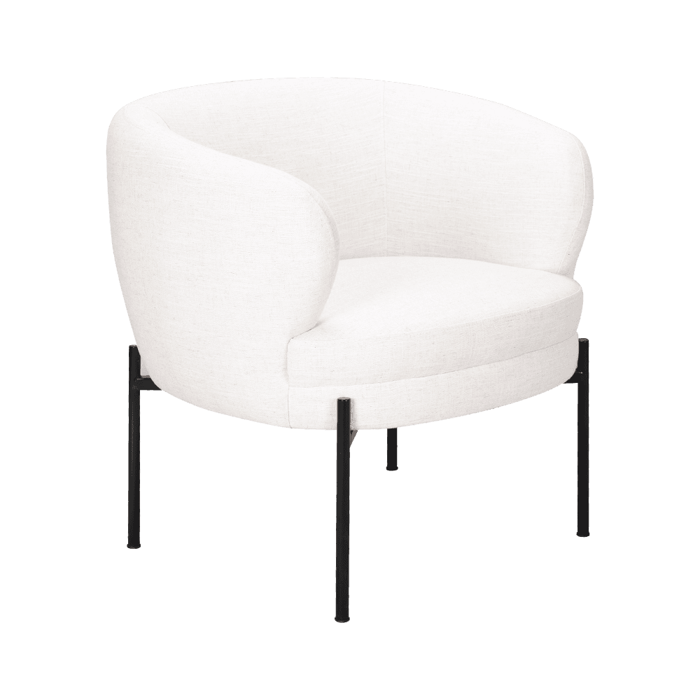 Silla de cojín de esponja blanca