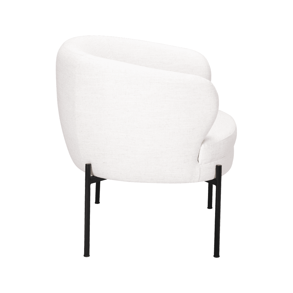 Silla de cojín de esponja blanca