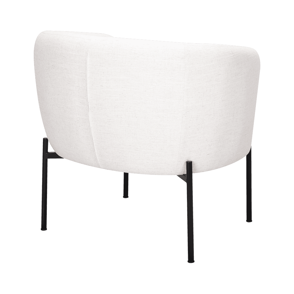 Silla de cojín de esponja blanca