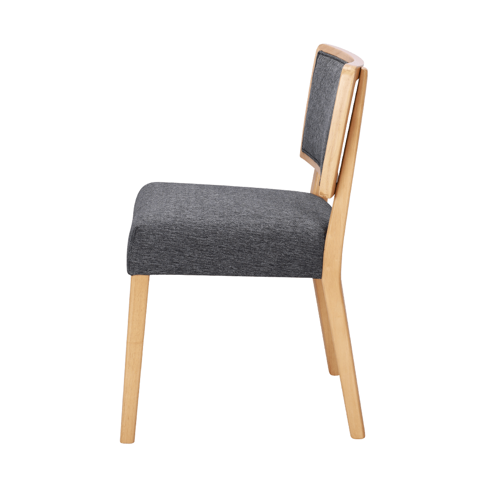 Silla de comedor de madera maciza de cojín de espuma de cuero