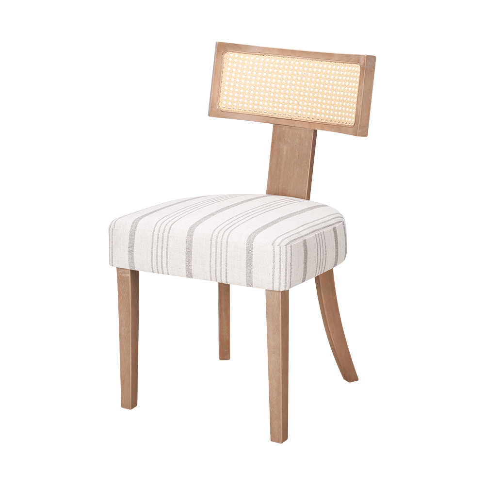 Silla de comedor de cojín de esponja de madera de goma