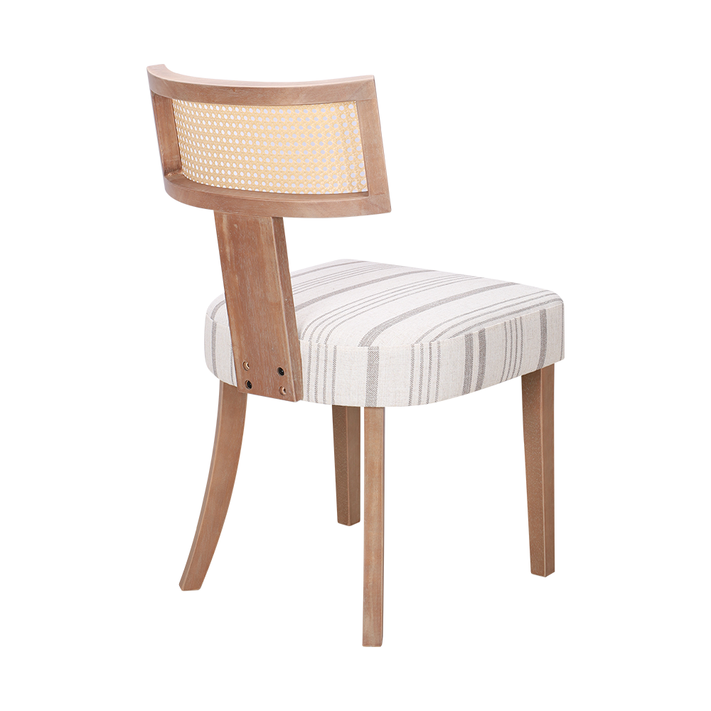 Silla de comedor de cojín de esponja de madera de goma