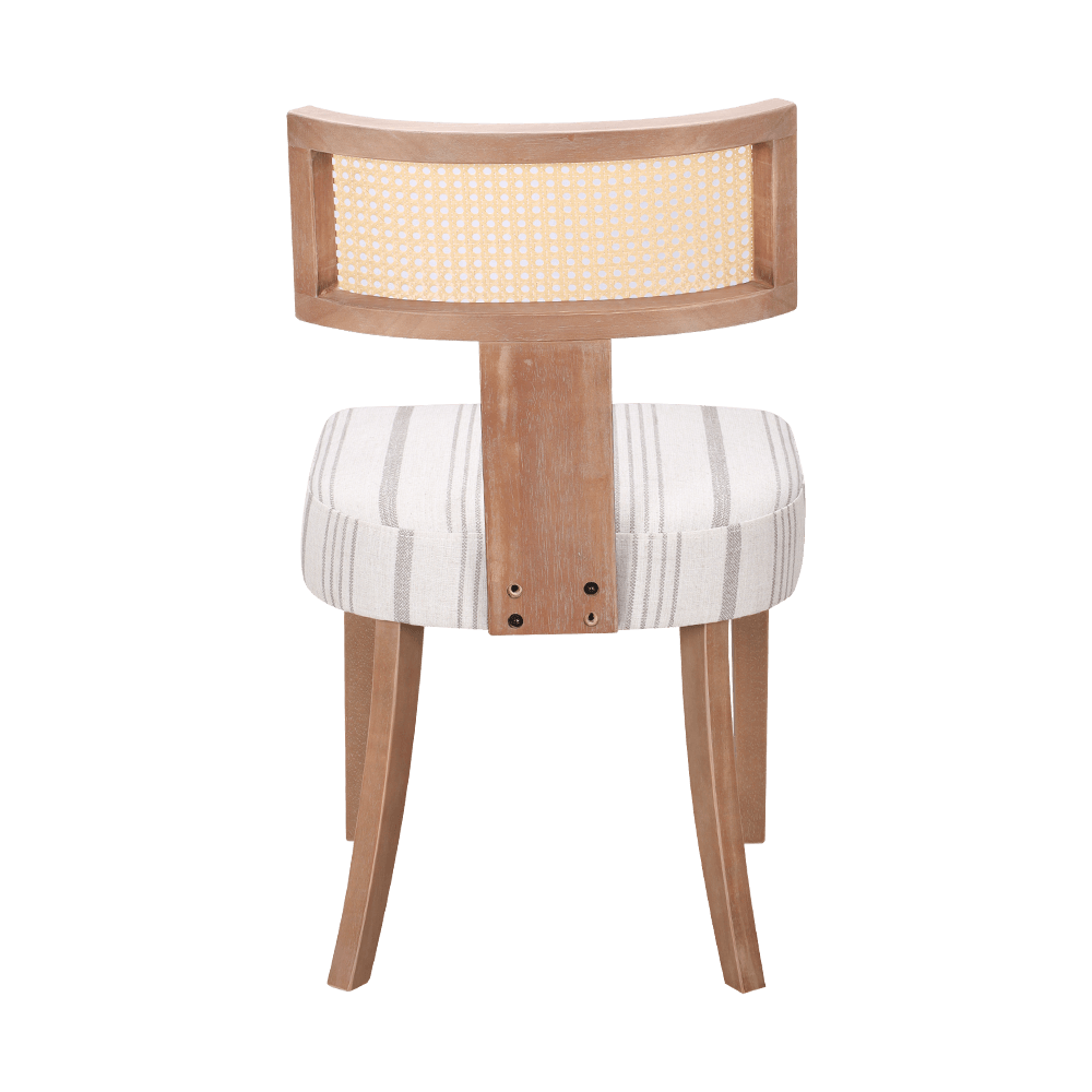 Silla de comedor de cojín de esponja de madera de goma
