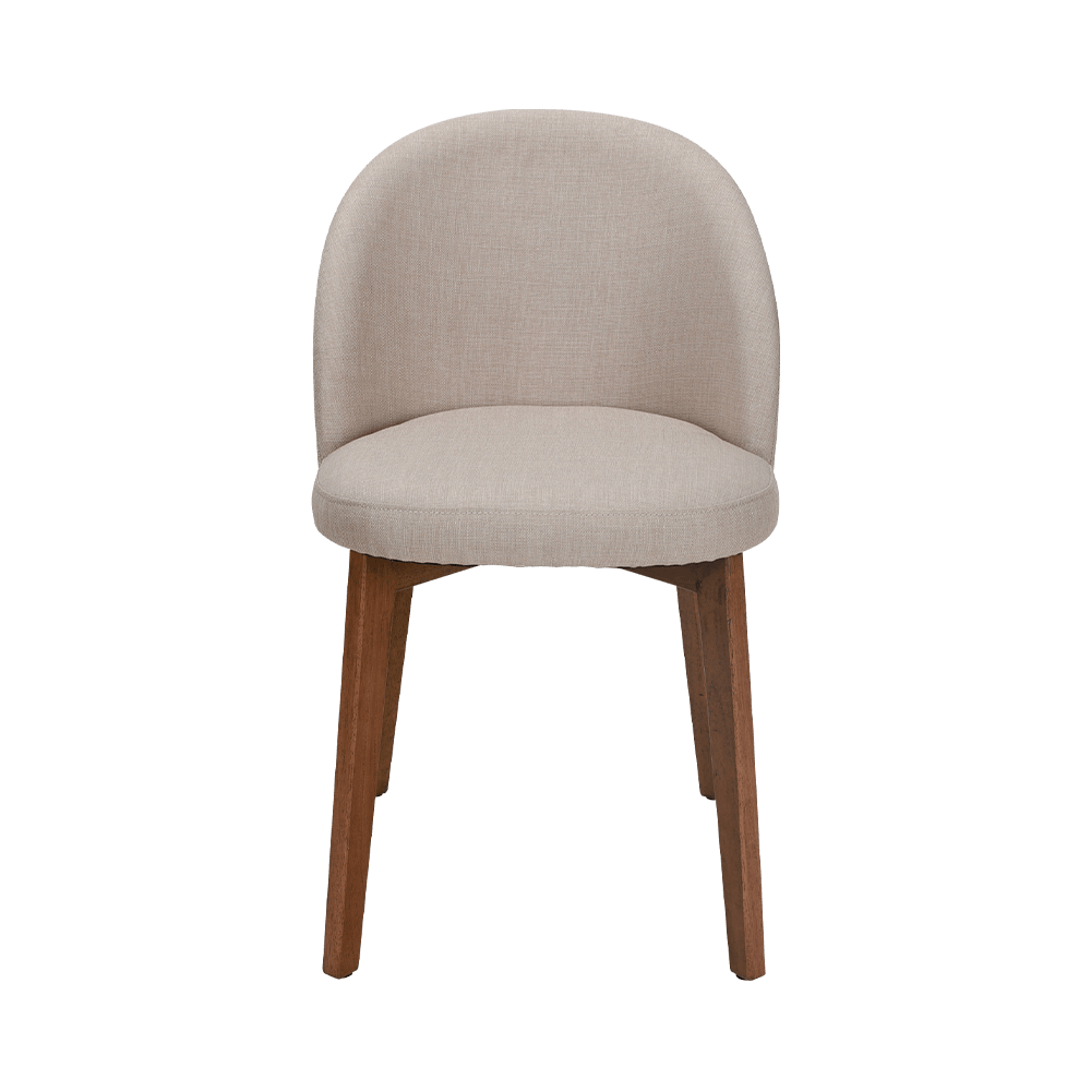 Silla de comedor de madera maciza sin brazo