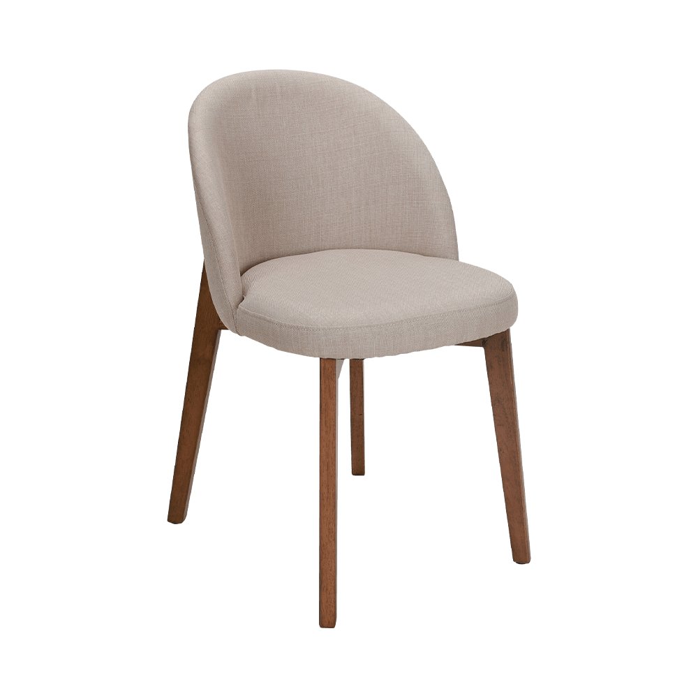 Silla de comedor de madera maciza sin brazo