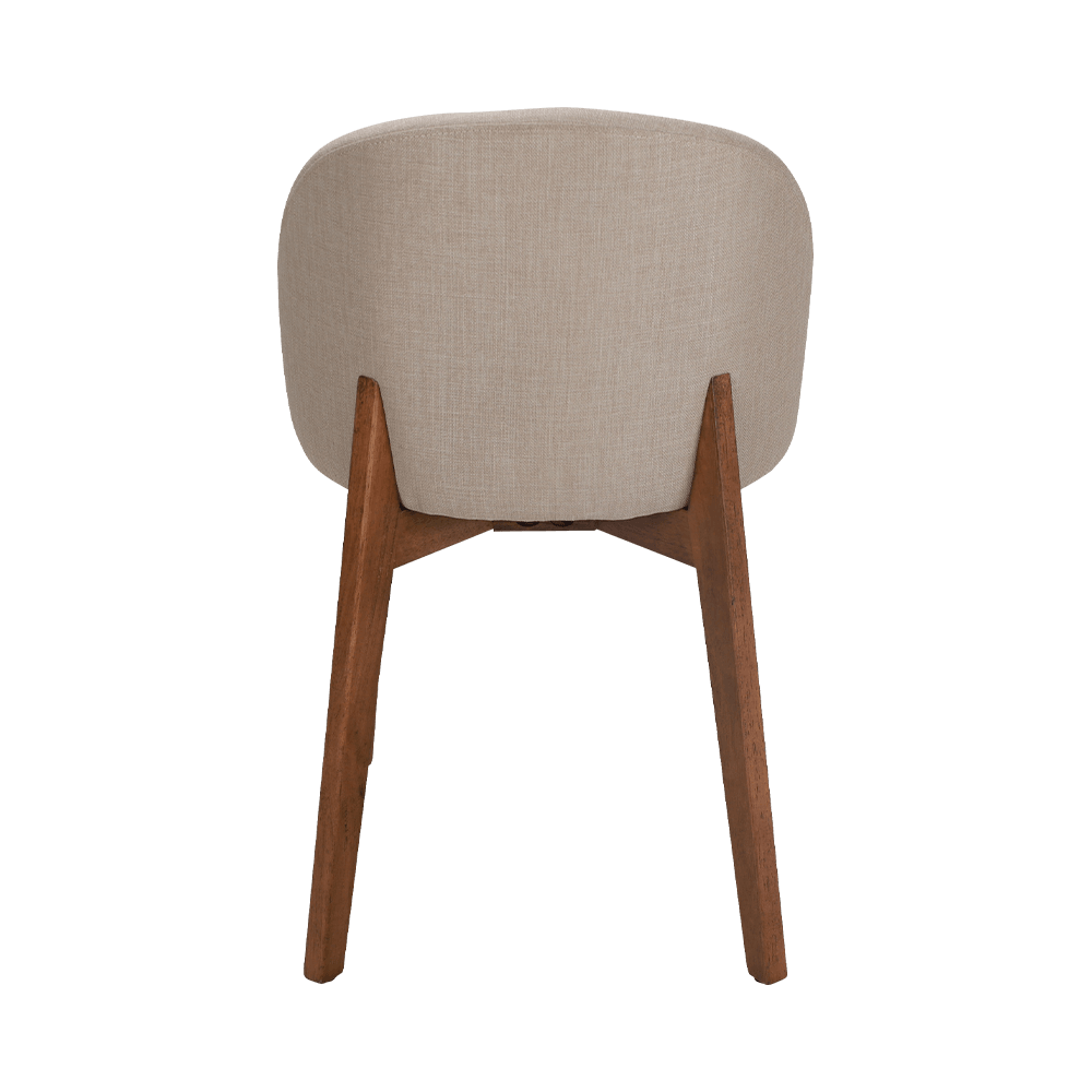 Silla de comedor de madera maciza sin brazo