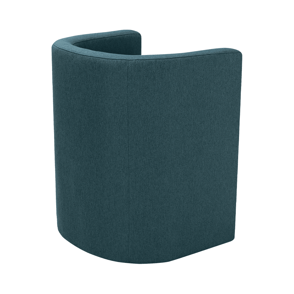 Silla de descanso de marco azul marino de madera