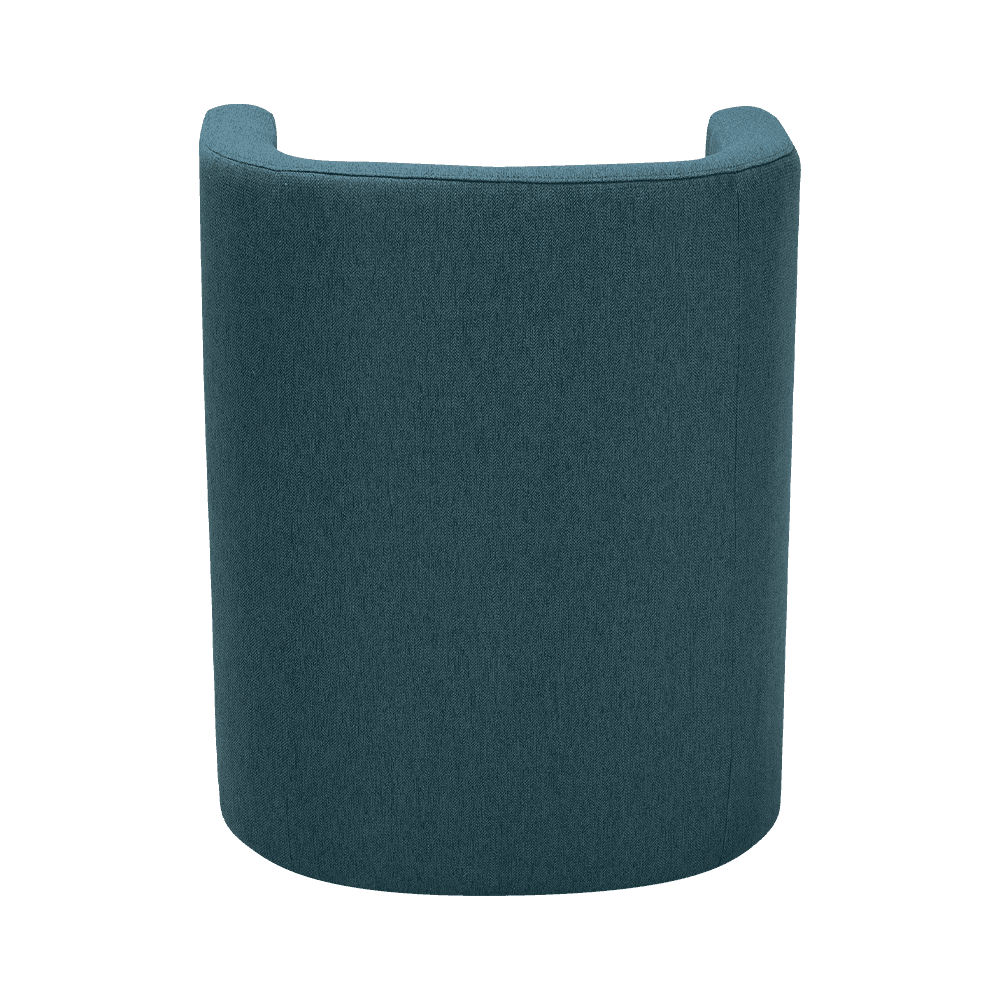 Silla de descanso de marco azul marino de madera