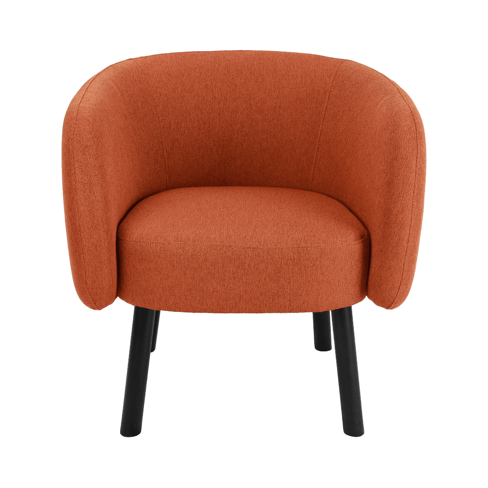Tela silla de comedor de madera maciza