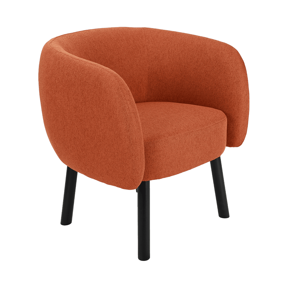 Tela silla de comedor de madera maciza