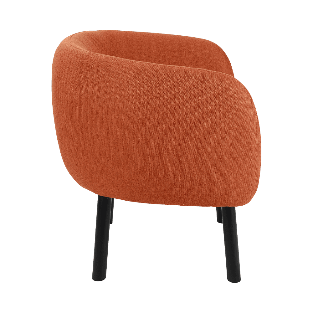 Tela silla de comedor de madera maciza