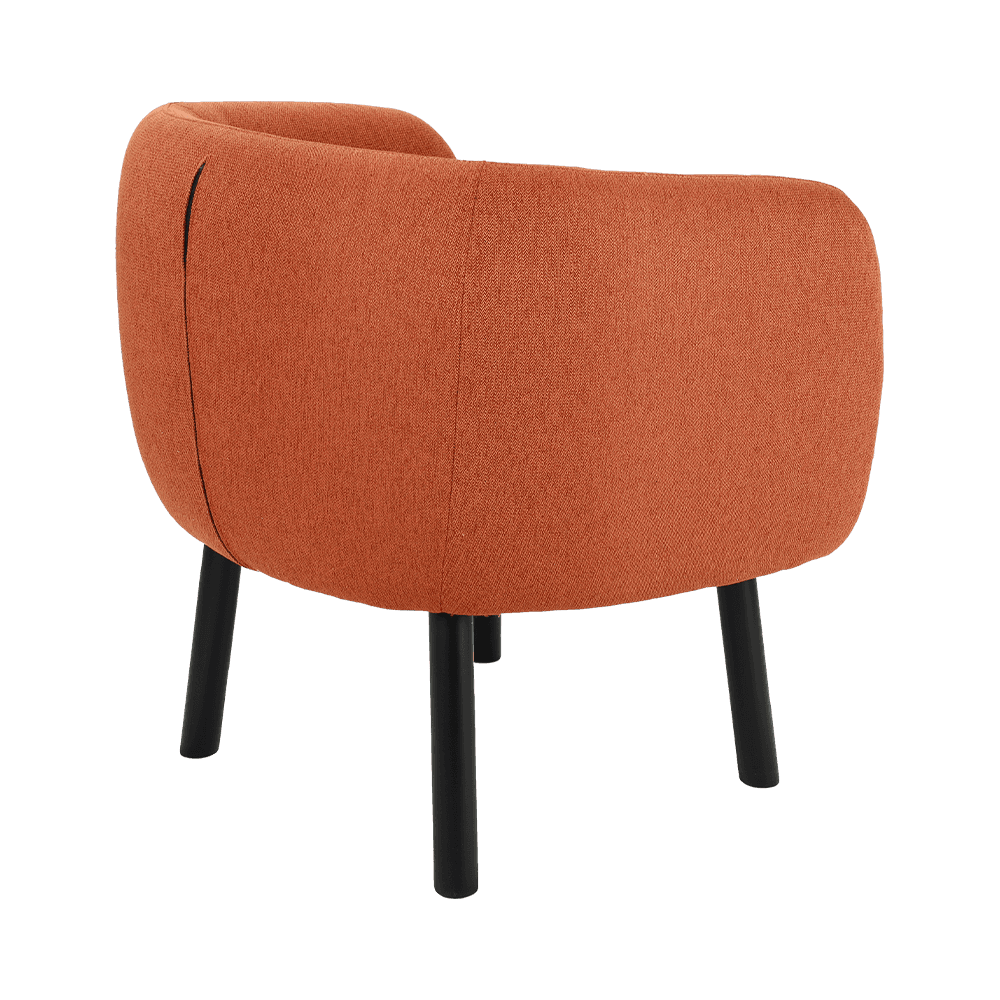 Tela silla de comedor de madera maciza