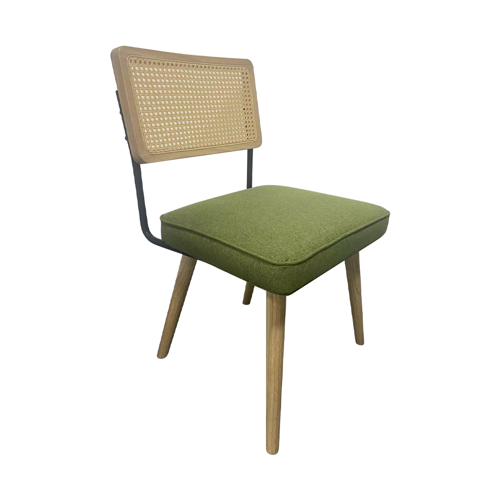 Silla de comedor de madera maciza de respaldo