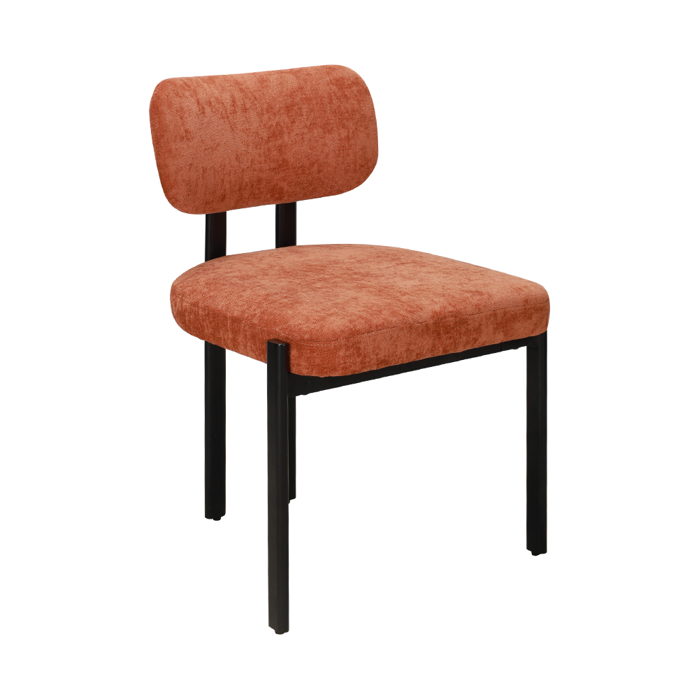 Silla de comedor de madera maciza sin reposabrazos