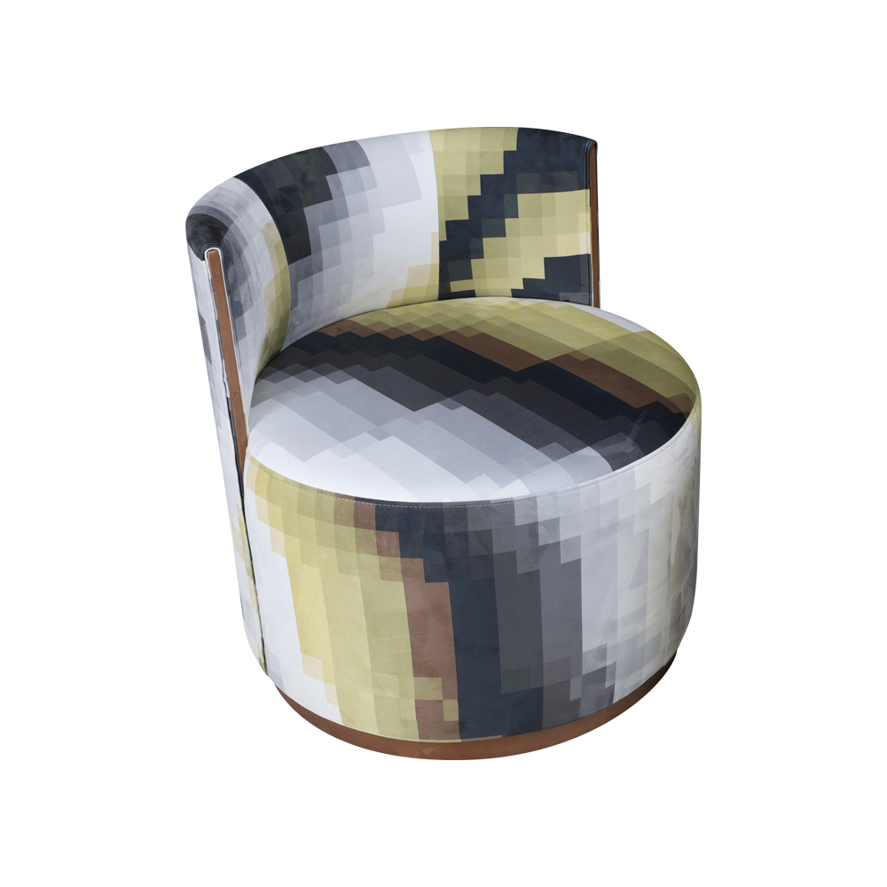 Sillón redondo sin brazo