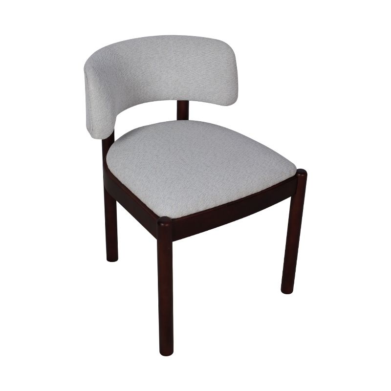 Silla de comedor de madera maciza de amortiguación de amortiguación de esponja