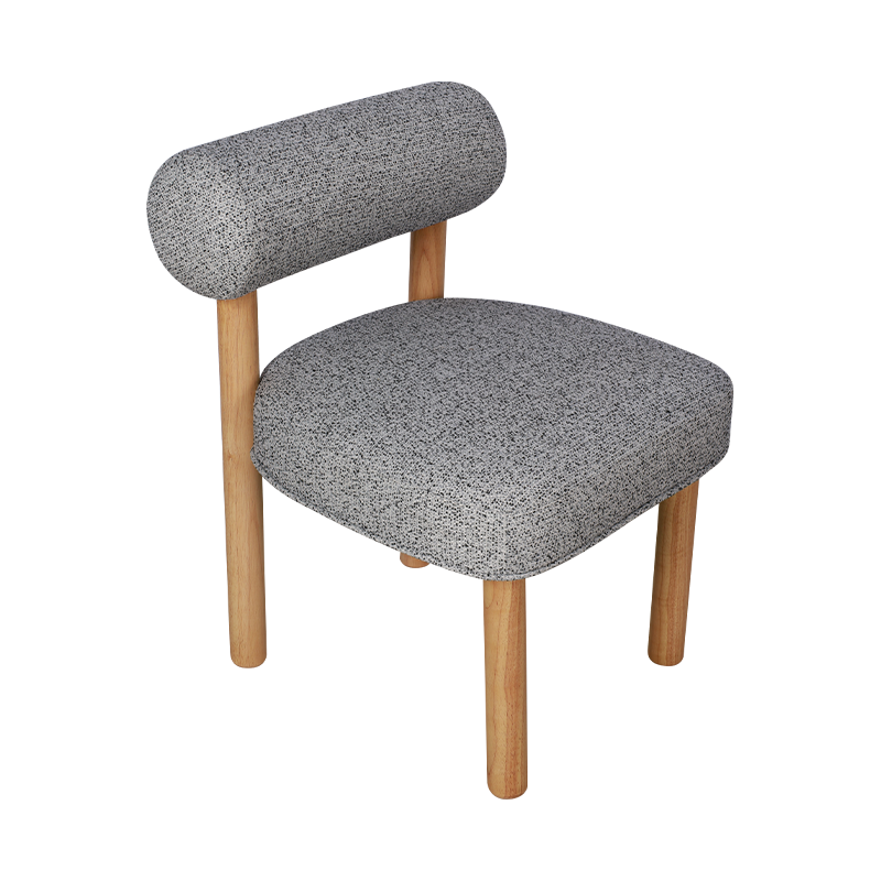 Silla de comedor de pierna de madera maciza simple